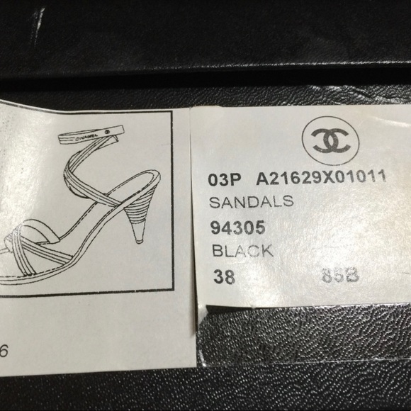 COPY - Authentic Chanel Ankle Strap Sandals Sz 38/8 - Picture 8 of 9